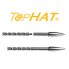 (Bild für) TopHat .166" SL Convex DWAC break-off Klebespitze