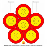 (Bild für) Danage 6-Spot Trainingsauflage mit Scoreboard