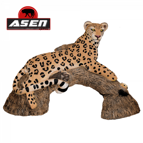 Asen/Wildcrete 3D Leopard on a Tree Log