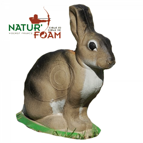 Natur Foam Hase sitzend