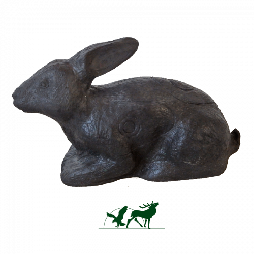 Leitold 3D-Ziel Hase liegend Black Edition