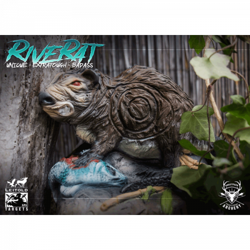 Leitold 3D-Ziel River Rat (Bisamratte) by Ghostpack Archery