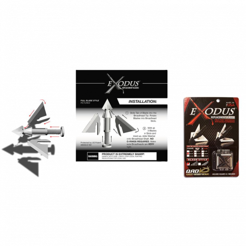 QAD Exodus Broadheads Ersatzklingen (9er Pack)