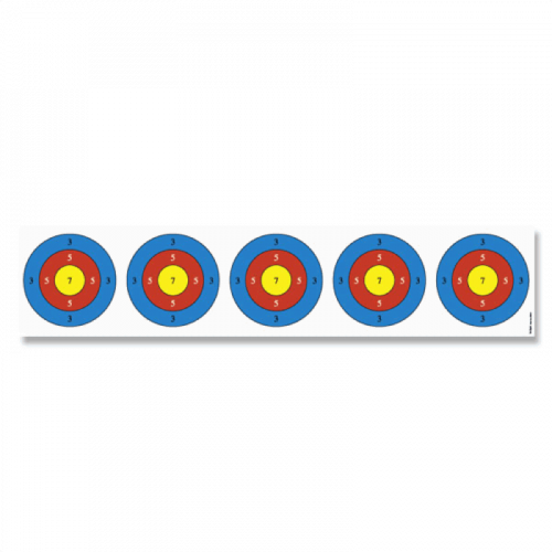 Krüger Blowpipe Target Face with 5 Bulls-eyes